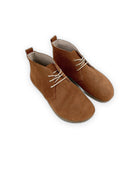 Women's Suede Ankle Boots - Handcrafted Calf Leather Wide Toe Box | Bespoky