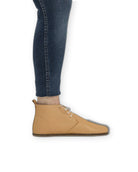 Back view Melon Yellow Ankle Boots - Calf Leather Handcrafted | Bespoky
