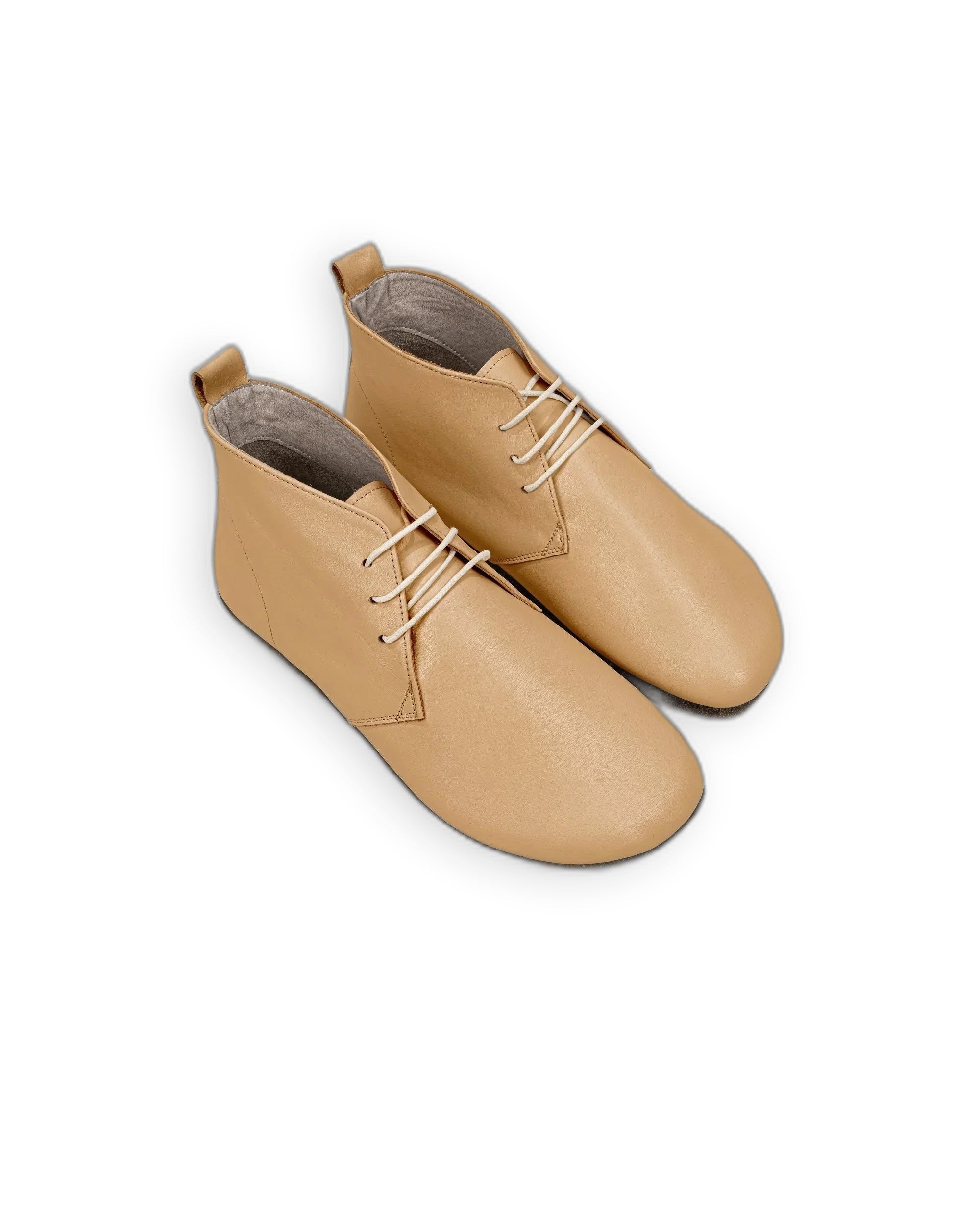 Women's Melon Yellow Ankle Boots - Handcrafted Calf Leather Wide Toe Box | Bespoky