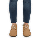 Pair Undyed Ankle Boots - Barefoot Wide Toe Calf Leather | Bespoky