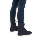 Detail Navy Barefoot Boot - Handcrafted Calf Leather Turkey | Bespoky