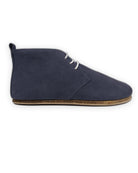 Top view Navy Nubuck Ankle Boots - Handcrafted Calf Leather | Bespoky