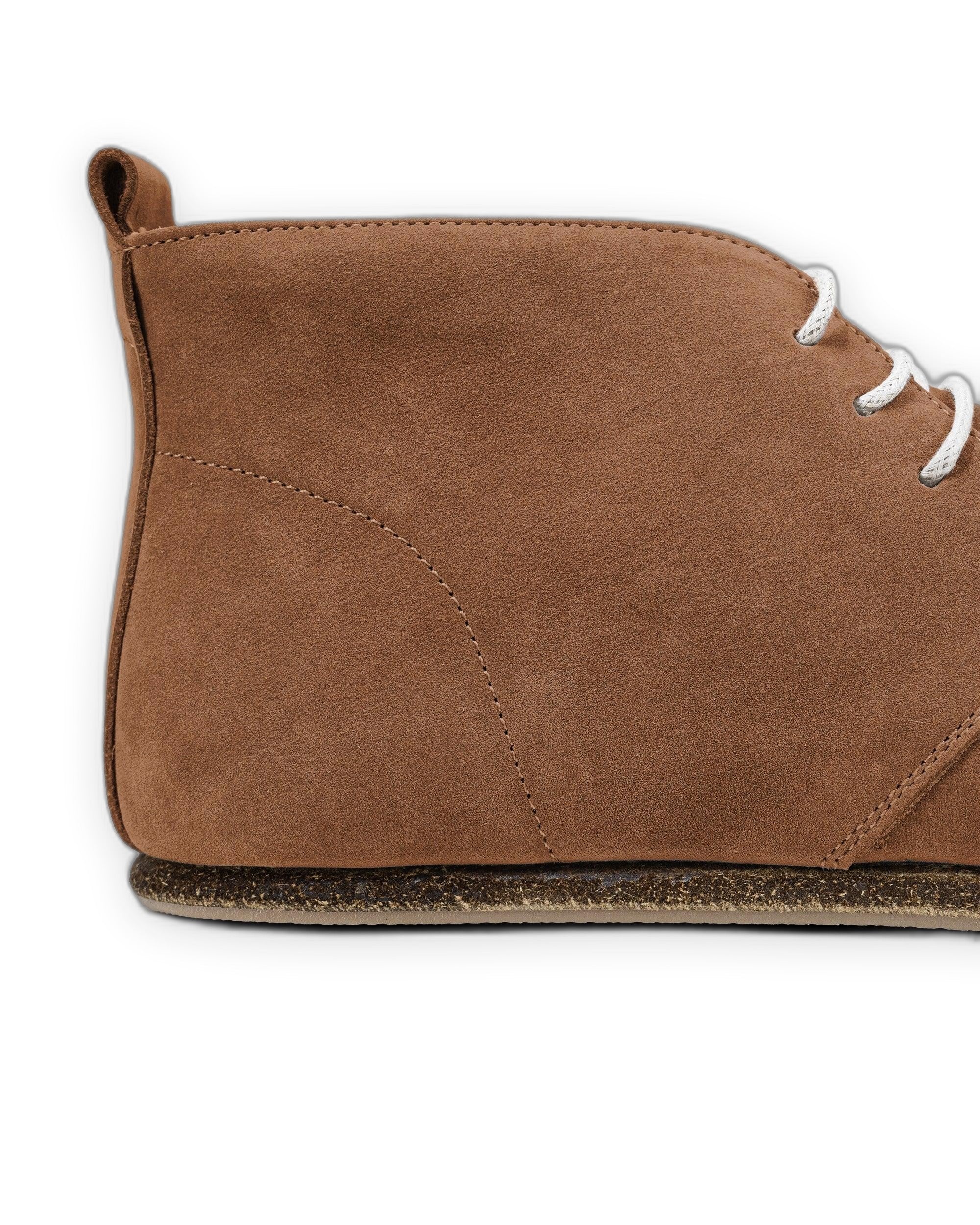 Detail Tan Nubuck Ankle Boots - Handcrafted Calf Leather Turkey | Bespoky