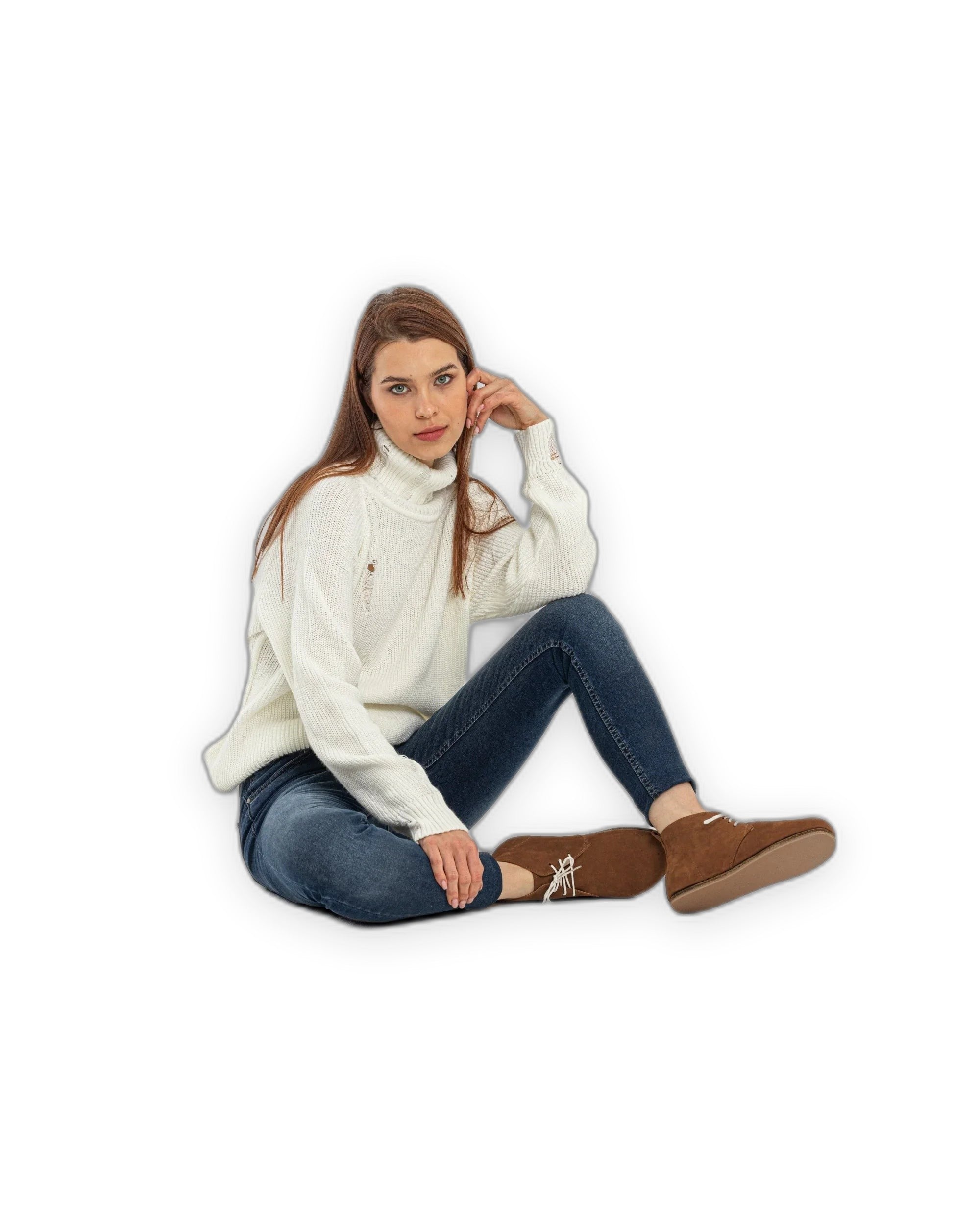 Sole detail Tan Nubuck Ankle Boots - Zero Drop Calf Leather | Bespoky