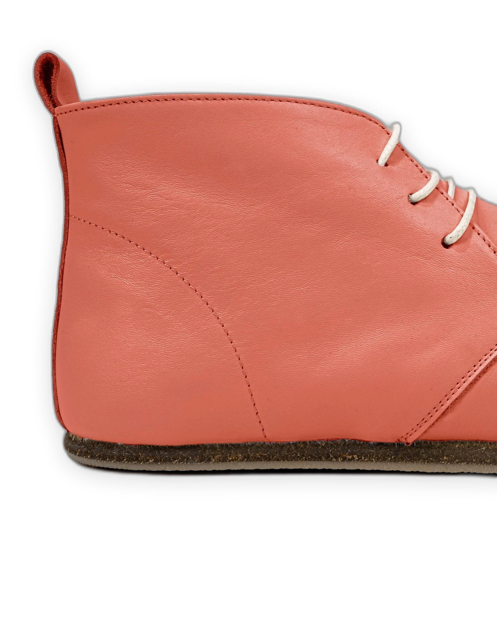 Side view Pomegranate Ankle Boots - Calf Leather Zero Drop | Bespoky