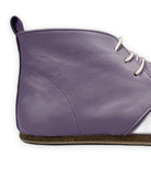 Detail Purple Ankle Boots - Handcrafted Calf Leather Turkey | Bespoky