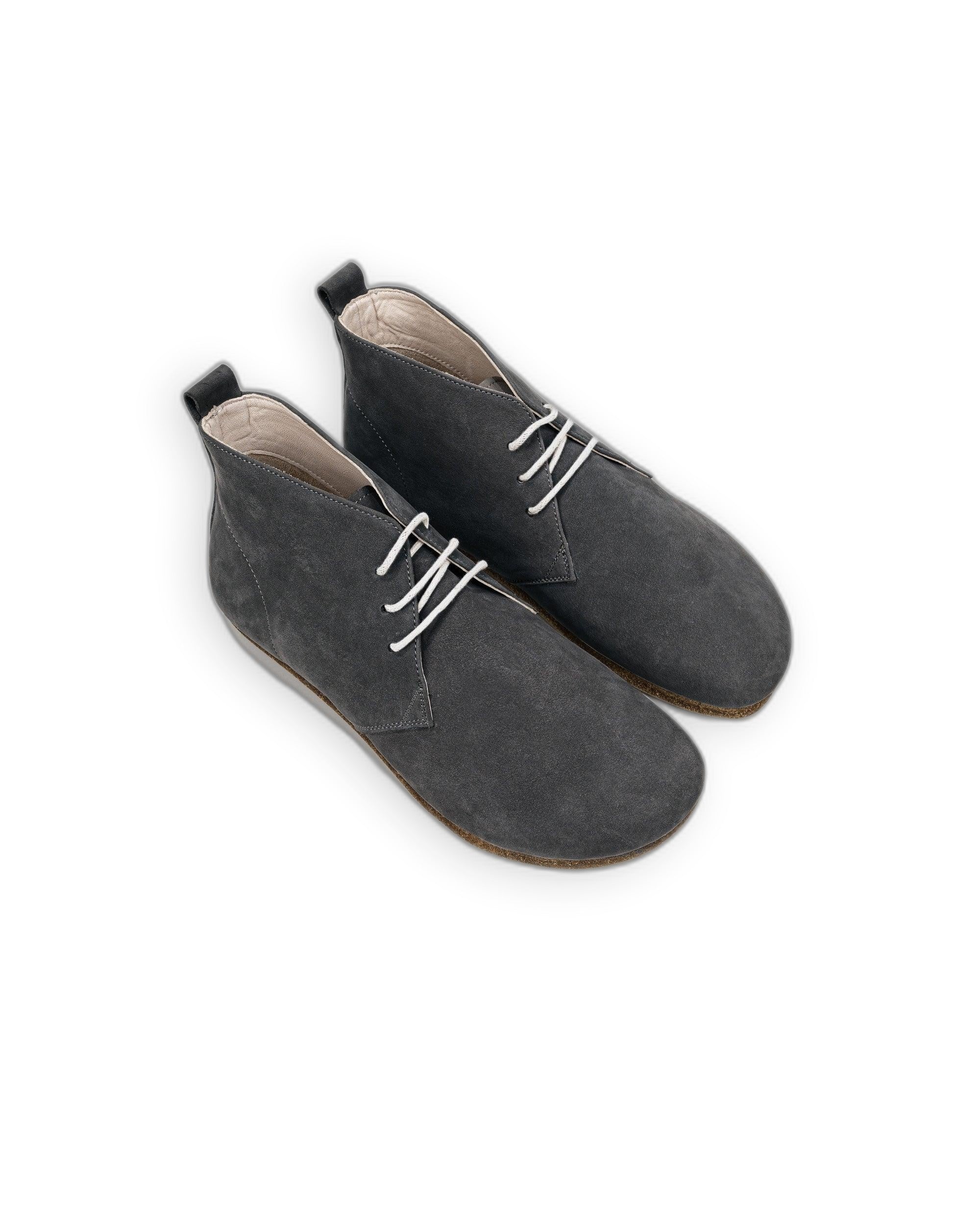 Women's Smoked Nubuck Ankle Boots - Handcrafted Calf Leather Wide Toe Box | Bespoky
