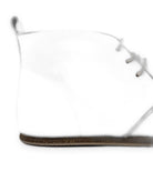 Top view White Ankle Boots - Handcrafted Calf Leather | Bespoky