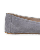 Top view Grey Ballet Flats - Handcrafted Calf Leather | Bespoky