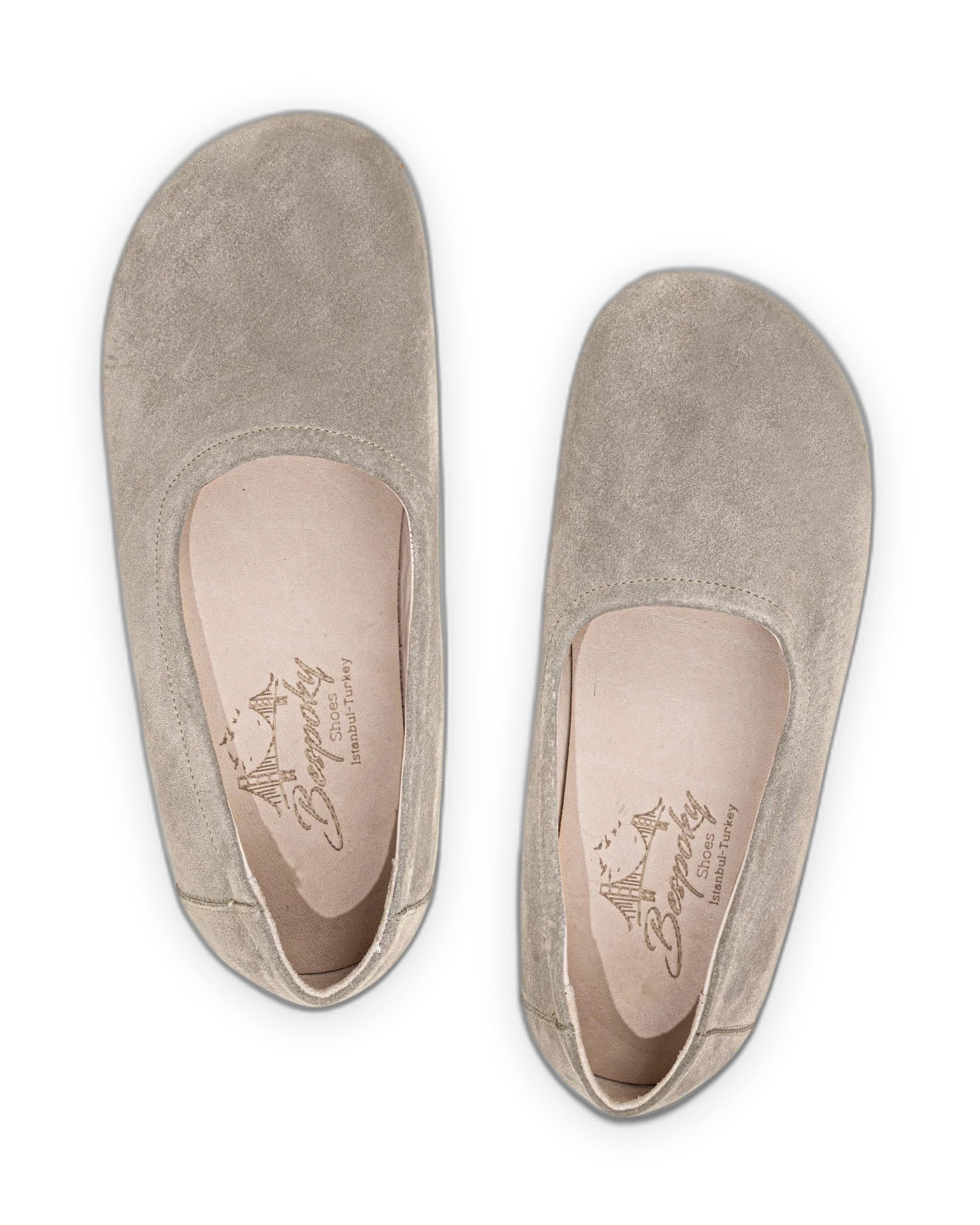 Side view Leather Ballet Flats - Calf Leather Zero Drop | Bespoky
