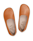 Top view Orange Ballet Flats - Handcrafted Calf Leather | Bespoky
