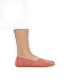 Pair Pink Ballet Flats - Barefoot Wide Toe Calf Leather | Bespoky