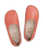 Side view Pomegranate Ballet Flats - Calf Leather Zero Drop | Bespoky