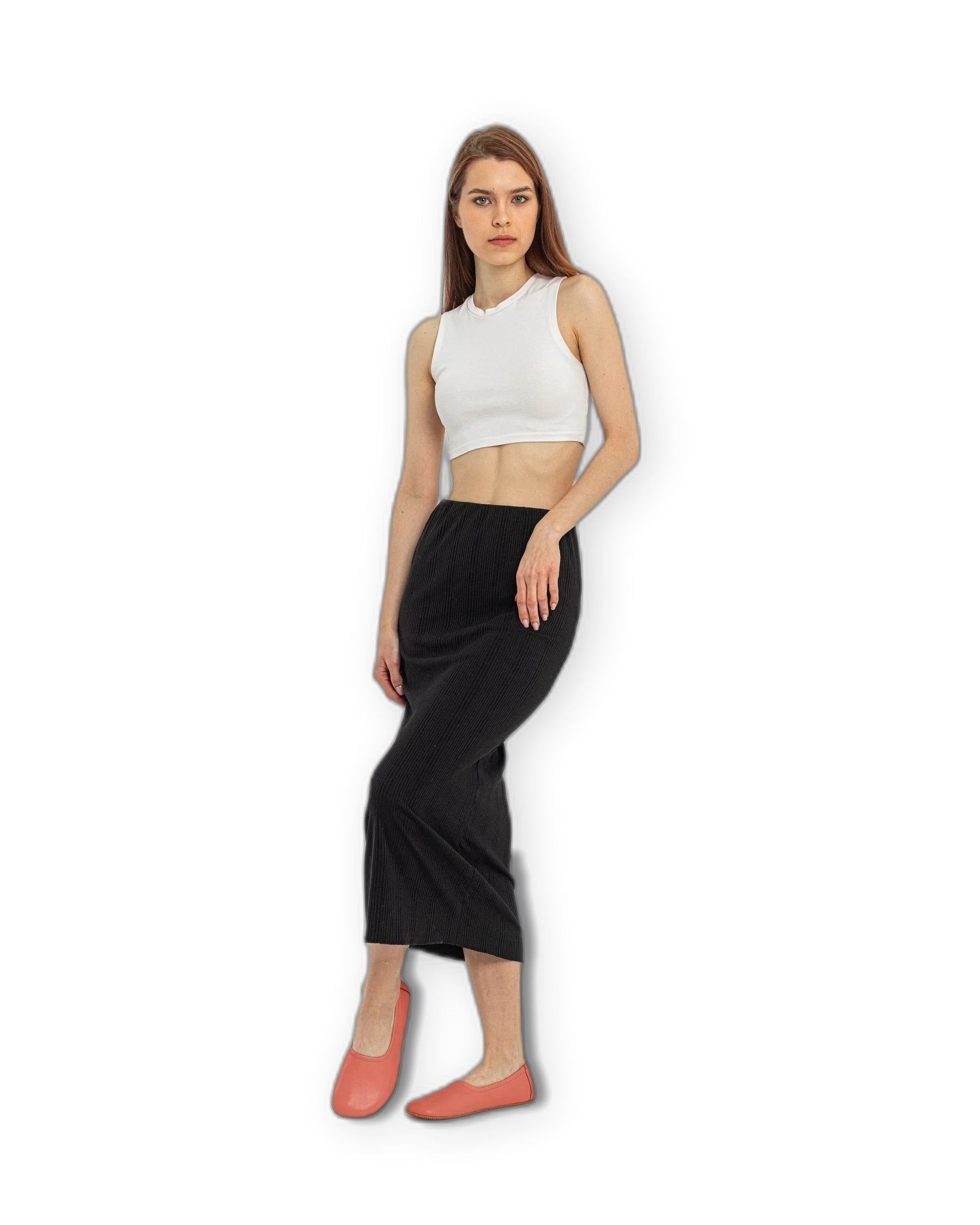 Close-up calf leather - Pomegranate Ballet Flats Detail | Bespoky