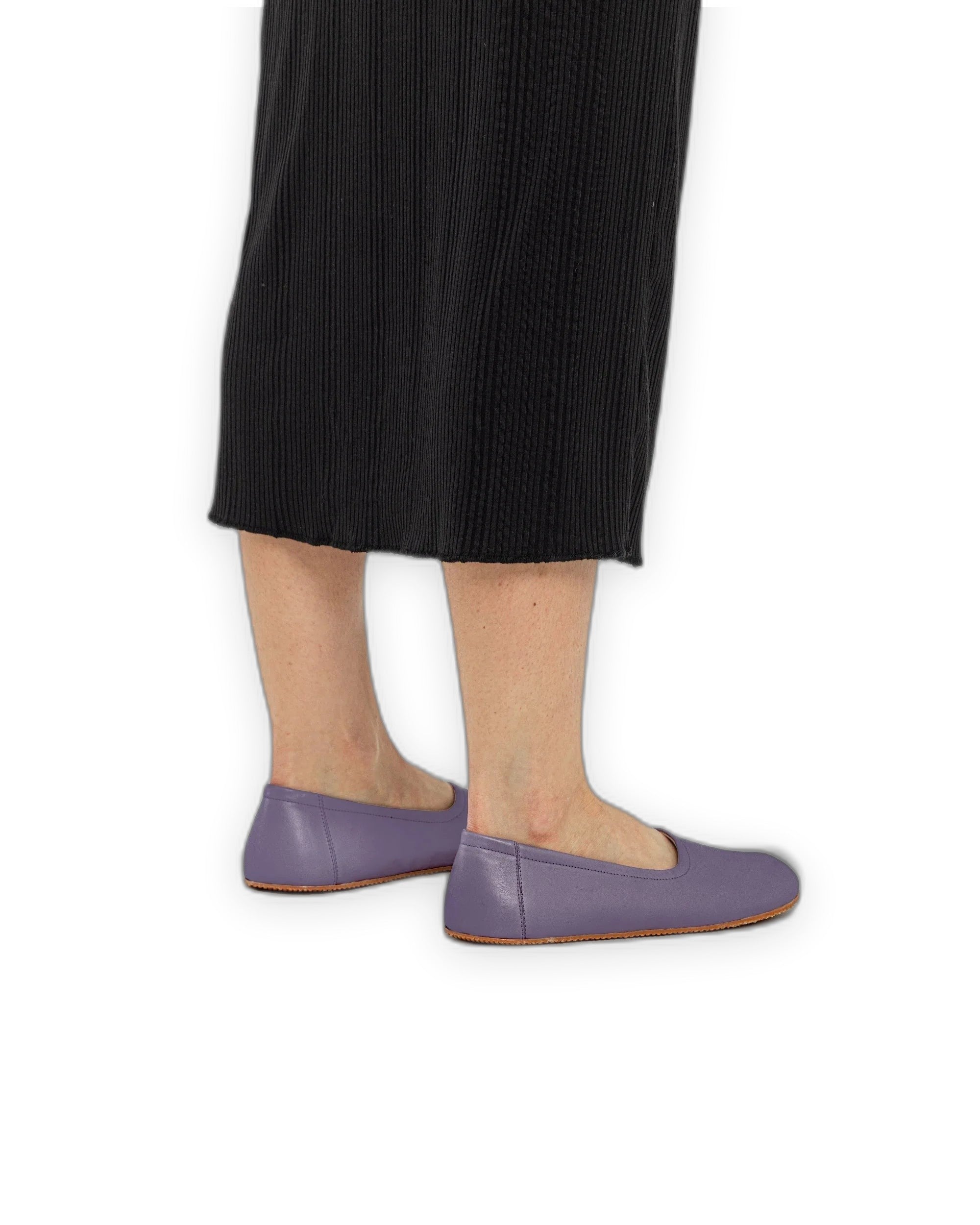 Detail Purple Ballet Flats - Handcrafted Calf Leather Turkey | Bespoky