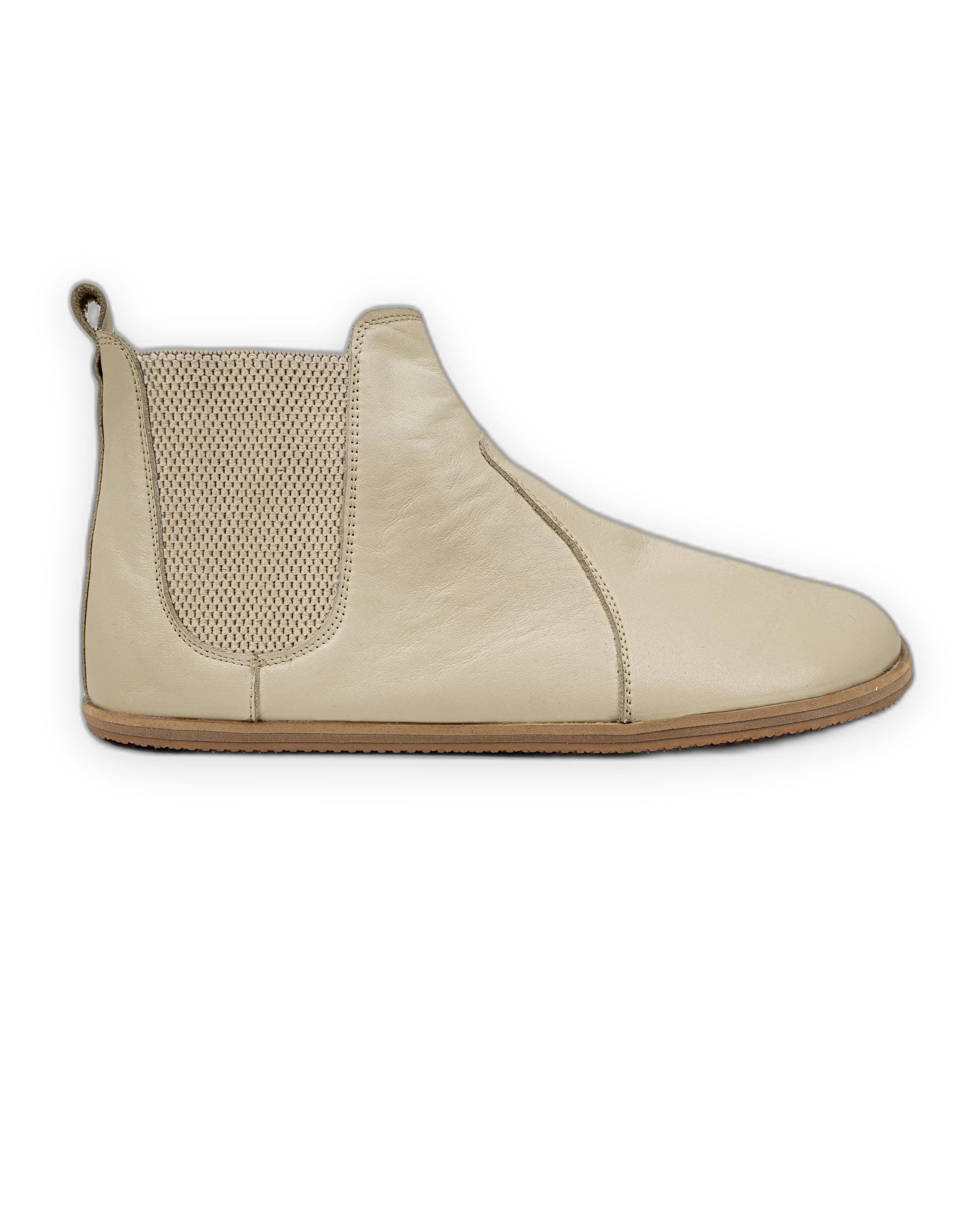 Close-up calf leather - Beige Chelsea Boots Detail | Bespoky