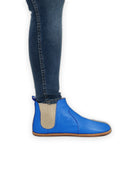 Back view Blue Chelsea Boots - Calf Leather Handcrafted | Bespoky