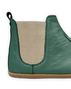 Side view Green Chelsea Boots - Calf Leather Zero Drop | Bespoky