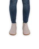 Side view Pink Chelsea Boots - Calf Leather Zero Drop | Bespoky
