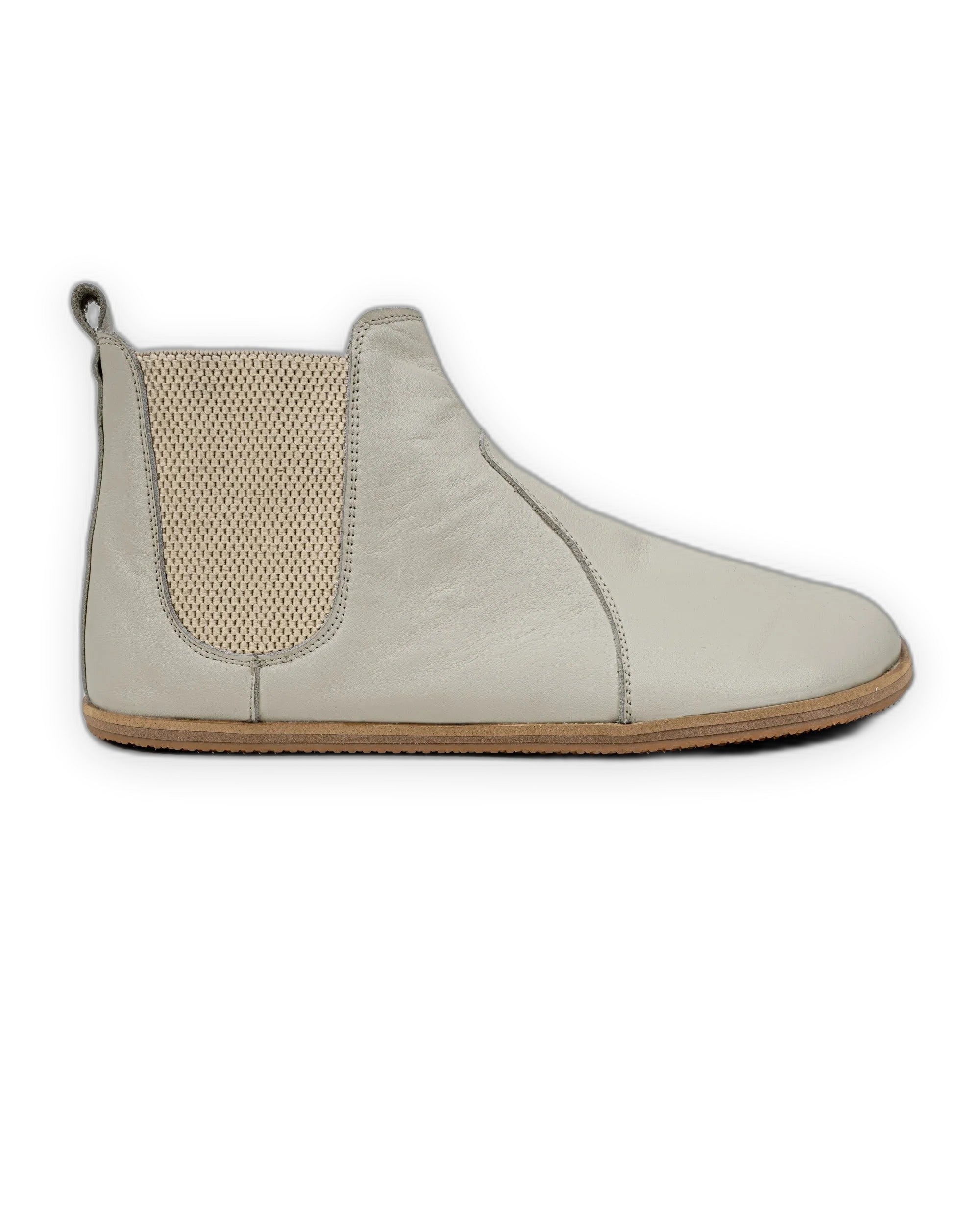 Top view Lucas Beige Chelsea Boots - Handcrafted Calf Leather | Bespoky