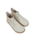 Men's Lucas Beige Chelsea Boots - Handcrafted Calf Leather Wide Toe Box | Bespoky