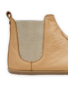 Side view Melon Yellow Chelsea Boots - Calf Leather Zero Drop | Bespoky