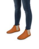 Top view Orange Chelsea Boots - Handcrafted Calf Leather | Bespoky