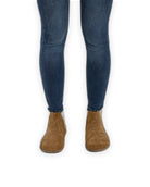 Detail Tan Suede Chelsea Boots - Handcrafted Calf Leather Turkey | Bespoky