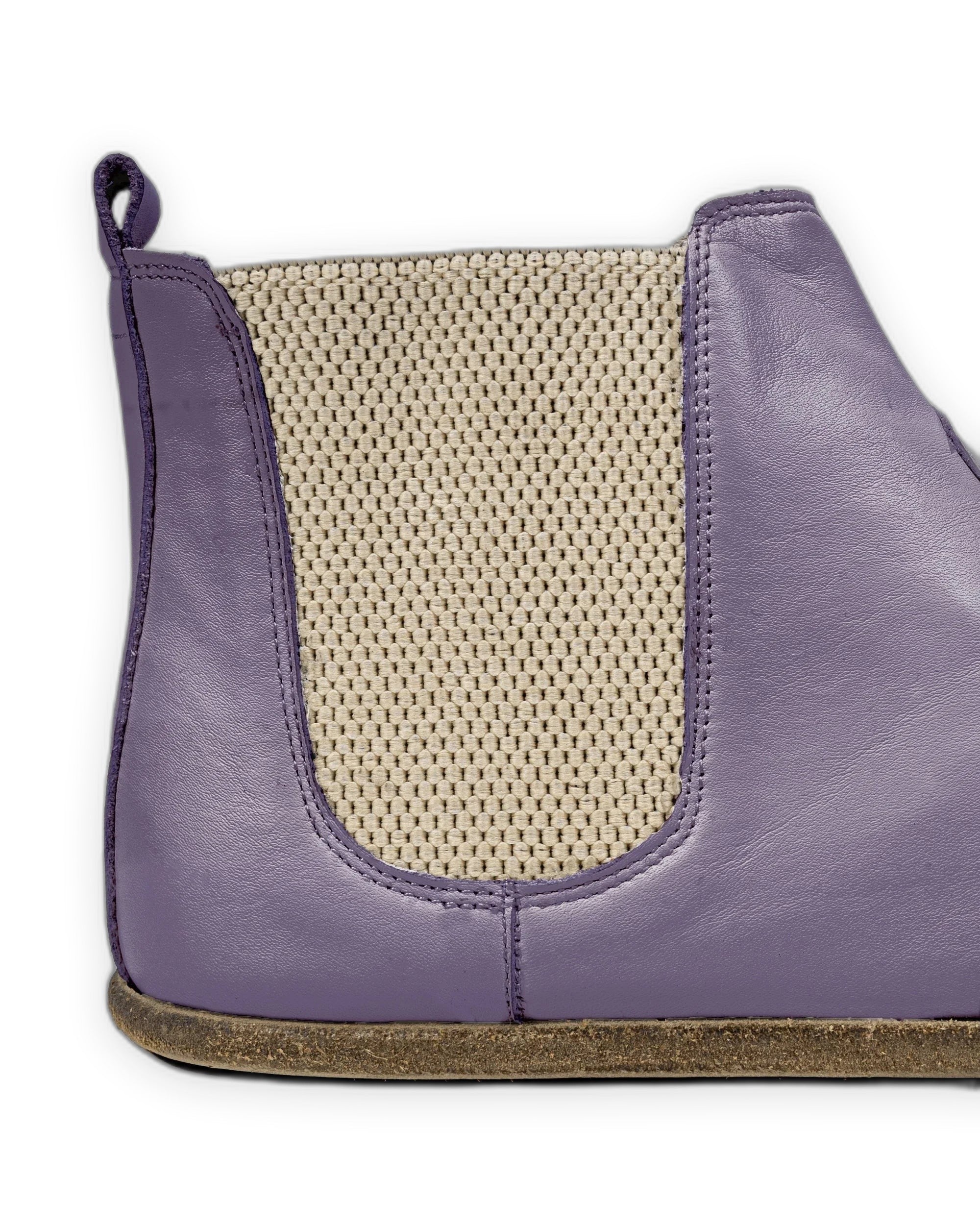 Top view Purple Chelsea Boots - Handcrafted Calf Leather | Bespoky