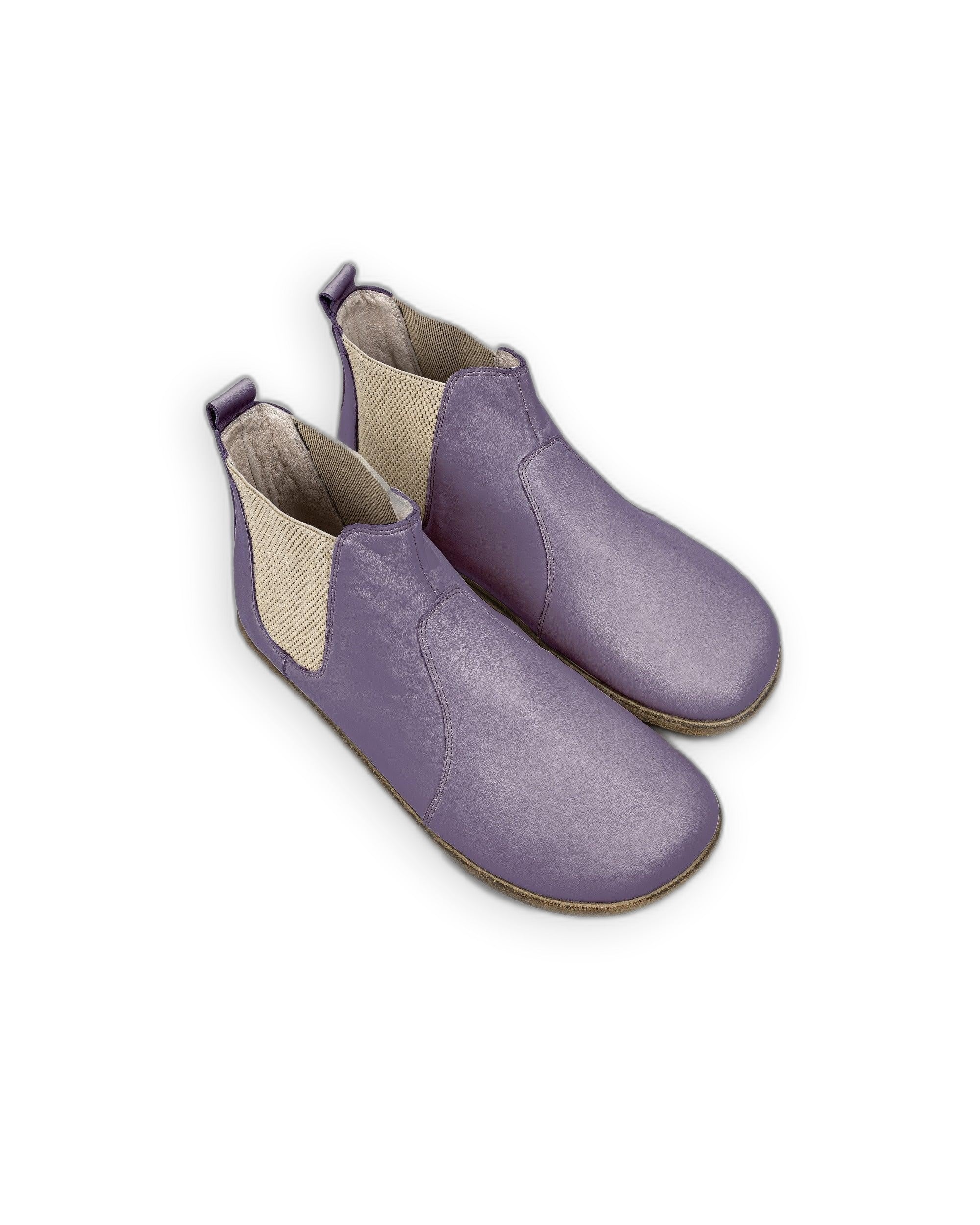 Men's Purple Chelsea Boots - Handcrafted Calf Leather Wide Toe Box | Bespoky