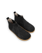 Women's Black Chelsea Boots - Handcrafted Calf Leather Wide Toe Box | Bespoky