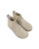 Women's Cream Chelsea Boots - Handcrafted Calf Leather Wide Toe Box | Bespoky