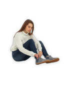 Pair Grey Chelsea Boots - Barefoot Wide Toe Calf Leather | Bespoky