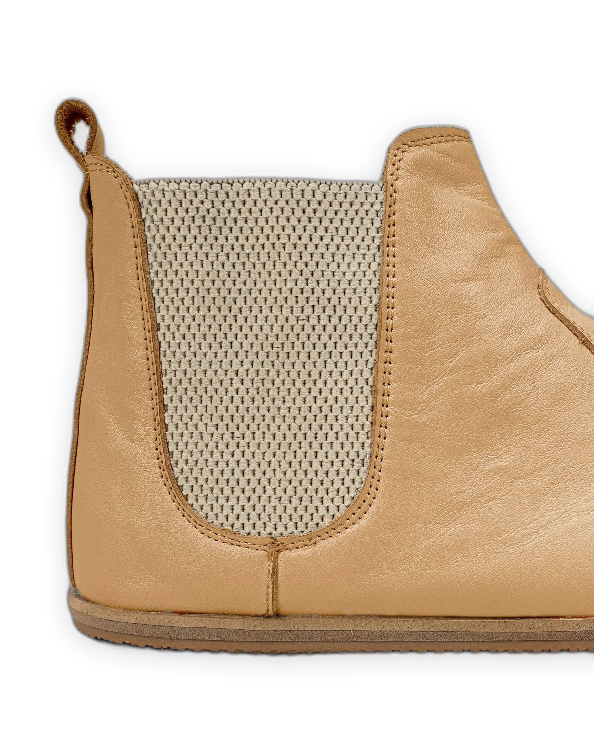 Side view Melon Yellow Chelsea Boots - Calf Leather Zero Drop | Bespoky