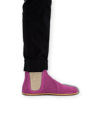 Pair Pink Chelsea Boots - Barefoot Wide Toe Calf Leather | Bespoky
