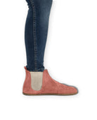 Back view Pink Chelsea Boots - Calf Leather Handcrafted | Bespoky