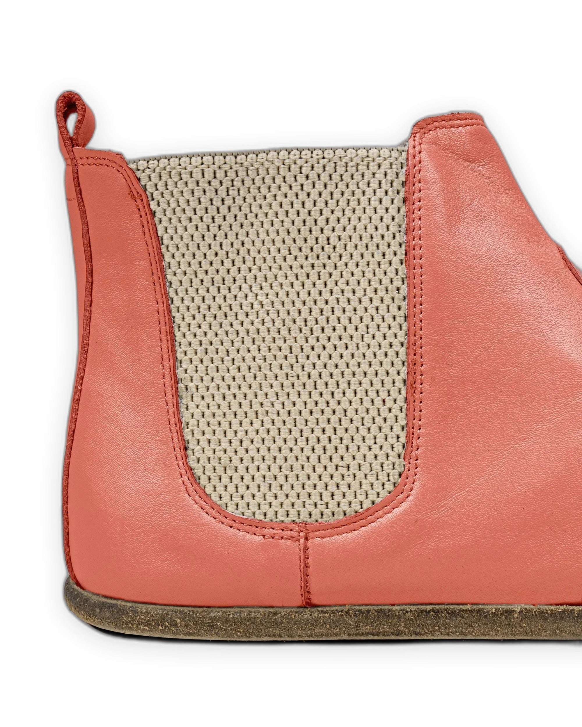 Sole detail Pomegranate Chelsea Boots - Zero Drop Calf Leather | Bespoky