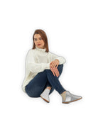Back view White Chelsea Boots - Calf Leather Handcrafted | Bespoky