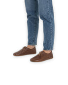 Detail Brown Oxford Shoes - Handcrafted Calf Leather Turkey | Bespoky