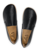 Top view Black Barefoot Shoes - Handcrafted Calf Leather | Bespoky