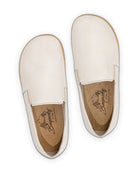 Side view Cream Barefoot Shoes - Calf Leather Zero Drop | Bespoky