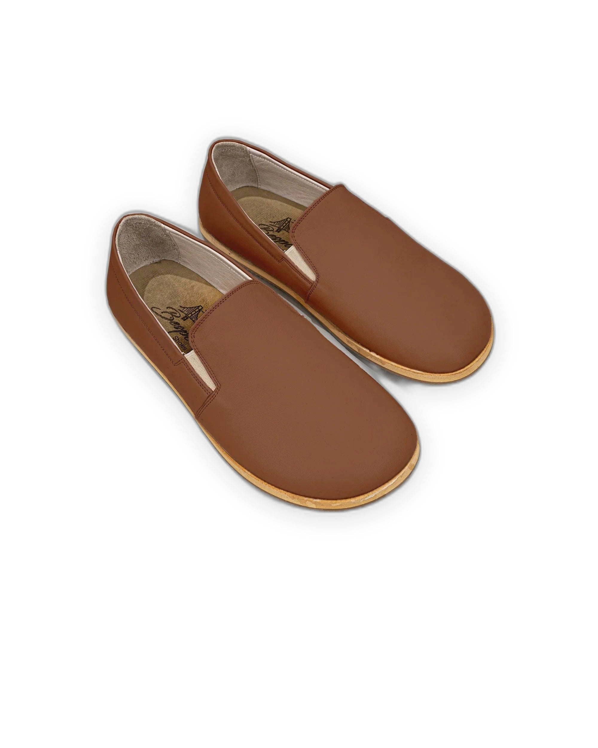 Men's Dark Brown Barefoot Shoes - Handcrafted Calf Leather Wide Toe Box | Bespoky