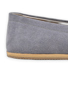 Top view Grey Suede Barefoot Shoes - Handcrafted Calf Leather | Bespoky