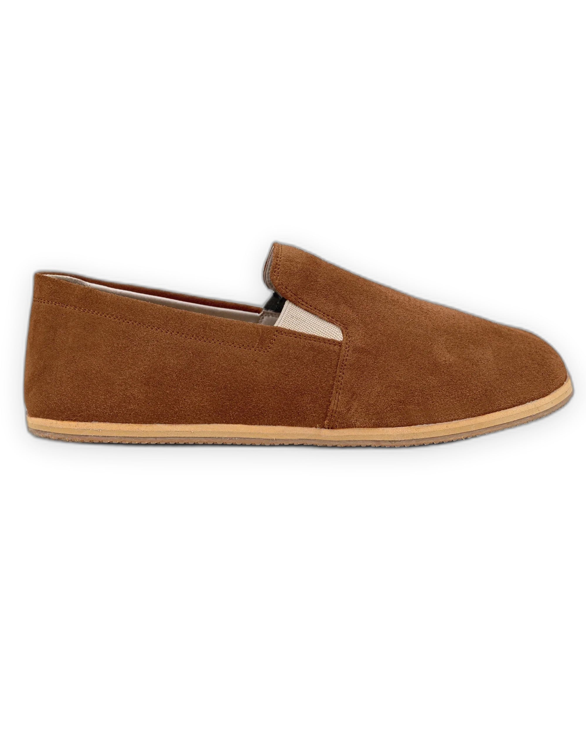 Close-up calf leather - Suede Barefoot Shoes Detail | Bespoky