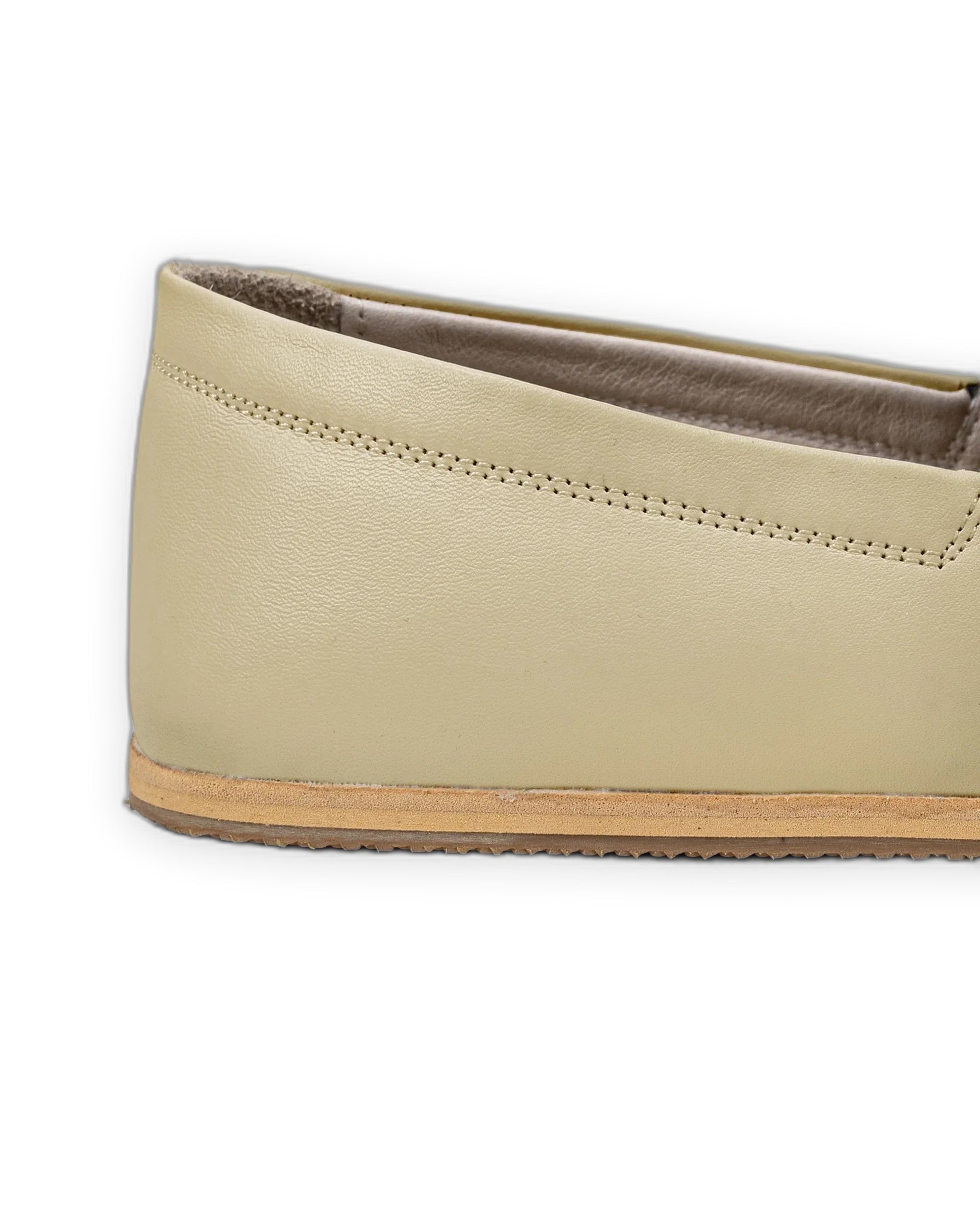 Top view Yellow Barefoot Shoes - Handcrafted Calf Leather | Bespoky