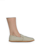 Side view Lucas Beige Barefoot Shoes - Calf Leather Zero Drop | Bespoky