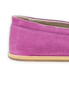Detail Pink Nubuck Barefoot Shoes - Handcrafted Calf Leather Turkey | Bespoky