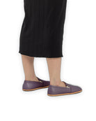 Pair Purple Barefoot Shoes - Barefoot Wide Toe Calf Leather | Bespoky