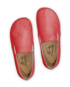 Side view Red Barefoot Shoes - Calf Leather Zero Drop | Bespoky
