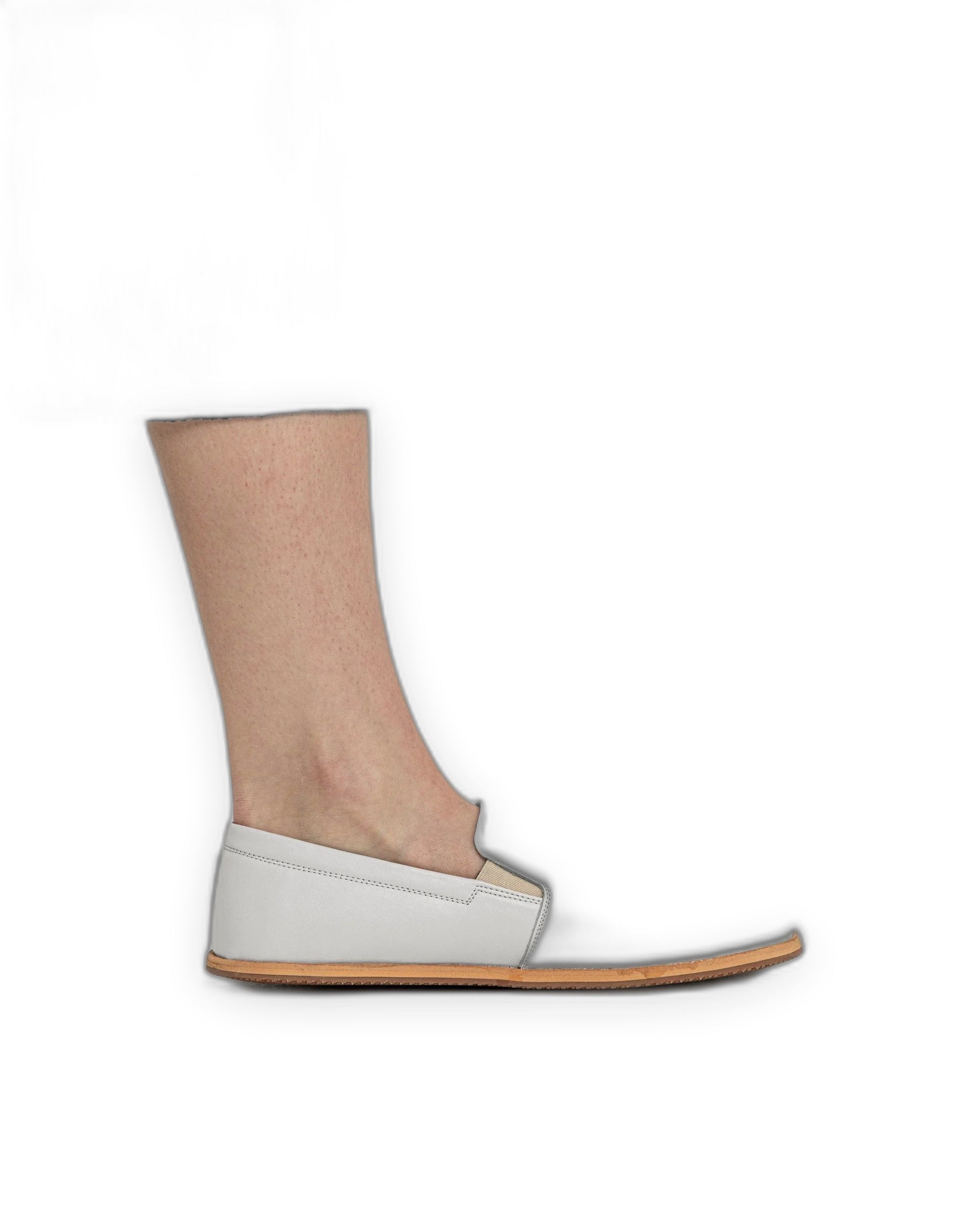 Sole detail White Barefoot Shoes - Zero Drop Calf Leather | Bespoky